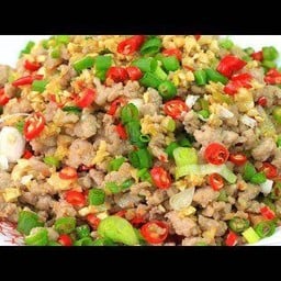 หมูสับ คั่วพริกเกลือ