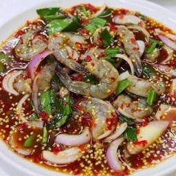 ยำกุ้งสด(ดิบ)