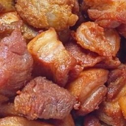 สันคอหมูทอดน้ำปลา 500g