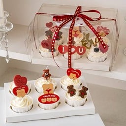 รักป่าว 6 cupcake set