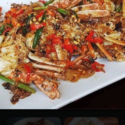 ปูม้าผัดพริกไทยดำ