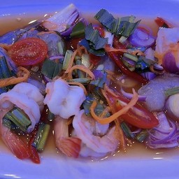 ยำนัวกุ้งสด-กุ้งสุด (ทูโทน)