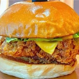 Fried chicken burger