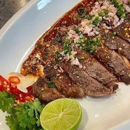 Australian striploin with Thai spicy sauce