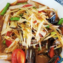 ส้มตำปูปลาร้าหมูยอ