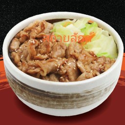 [ร้านสกายลักค์] ข้าวหน้าหมูเกาหลี