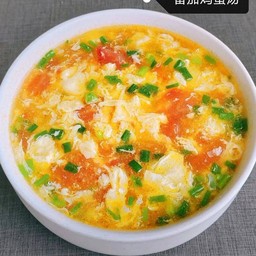 番茄蛋汤 ซุปมะเขือเทศและไข่