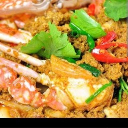 ปูม้าผัดผงกะหรี่