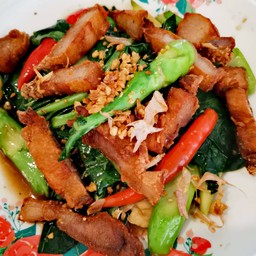 ข้าว+ผัดคะน้าน้ำมันหอย