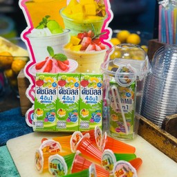 นมเปรี้ยวดัสมิวปั่นปีโป้ (สีเขียว)