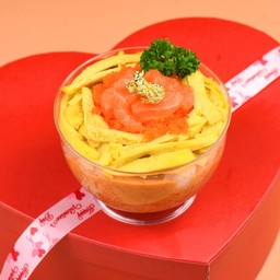 แซลมอนไซโคโระไข่หวาน คัพเค้ก 1