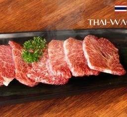 เนื้อ KARUBI  (Thai wagyu) + ฟรีข้าวญี่ปุ่น ,ซุปมิโซะ