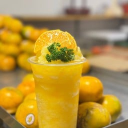 น้ำส้มปั่น ( ส้มแท้ )