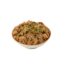 ข้าวหน้าหมูหมักซอส