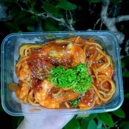สปาเก็ตตี้ซอสแดงกุ้ง