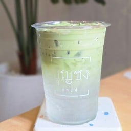 Iced Coconut Matcha Foam