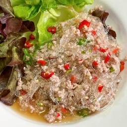 ยำเส้นแก้ว หมูสับ