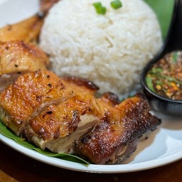 ข้าวมันไก่ย่างโอ่งสูตรโบราณ