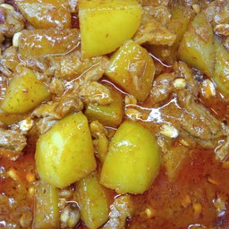 แกงมัสมั่นไก่เจ