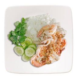 ข้าวทะเลกระเทียม