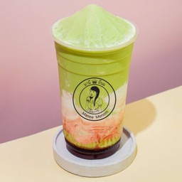 มัทฉะสตรอว์เบอร์รี่นัวชีส (ปั่น)