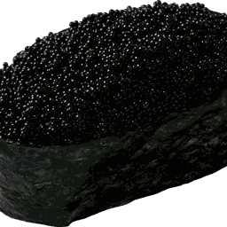 ซูชิไข่กุ้งดำ