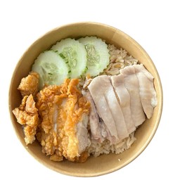 ข้าวมันไก่ต้ม+ทอด (พิเศษ)