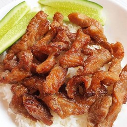 ข้าวหมูทอดแดดเดียว