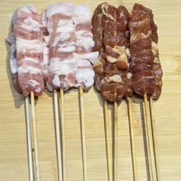 หมูสามชั้น5ไม้ +เนื้อหมู5ไม้