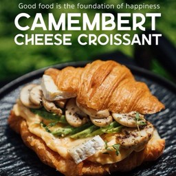 Camembert cheese croissant