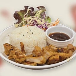 ข้าวไก่ย่าง ซอสแจ่ว