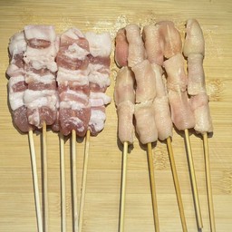 หมูสามชั้น5ไม้+เอ็นข้อไก่5ไม้