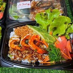 ข้าวหน้ากุ้งย่างเทริยากิ