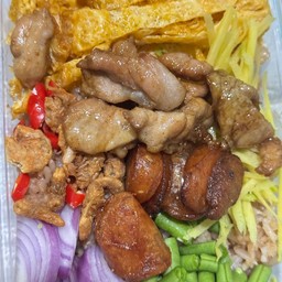 ข้าวคลุกกะปิ+ไข่ต้ม