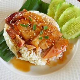 ข้าวไก่ย่างเทอริยากิ(สูตรแซ่บหรอย)