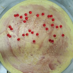 เครป(แยมบลูเบอร์รี่+เยลลี่แดง)