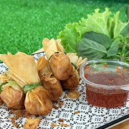 ถุงทองกุ้งทอด
