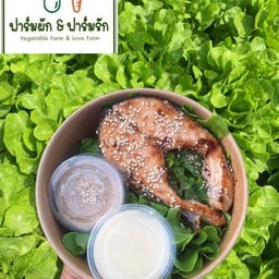 สลัดแซลม่อนย่าง (เทอริยากิ)