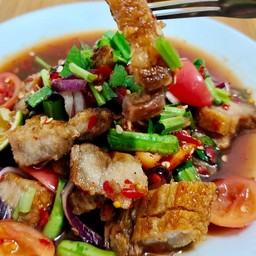 ตำถั่วหมูกรอบ