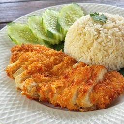 ข้าวหน้าไก่ทอด