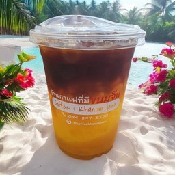อเมริกาโน่นํ้าส้มแท้ 100% (Ice Orange Americano)