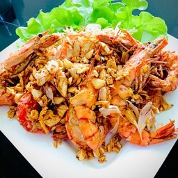 กุ้งทอดกระเทียม