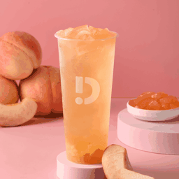 ชาอู่หลงพีชขาว เยลลี่พีช - White Peach Oolong Tea with Peach Jelly