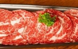 เนื้อ ชายท้อง + ฟรีข้าวญี่ปุ่น ,ซุปมิโซะ