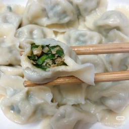 เกี๊ยวห่อหมูใส่กุ้ยช่าย韭菜豬肉餃