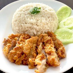 ข้าวมันไก่กรอบ