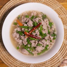 ต้มแซ่บหมูสับพริกขี้หนู