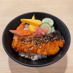 ข้าวหน้าแซลมอนเทอริยากิ