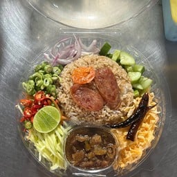 นกอาหารเจ ตลาดนัดตรีสุข ถูก-ดี
