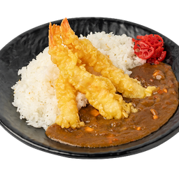 ข้าวแกงกะหรี่กุ้งเทมปุระ